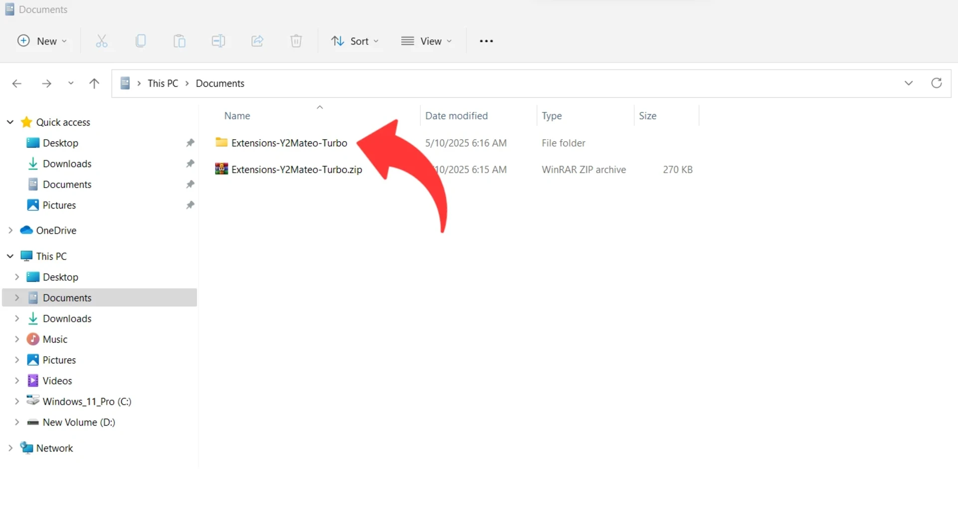 Extracting the ZIP file